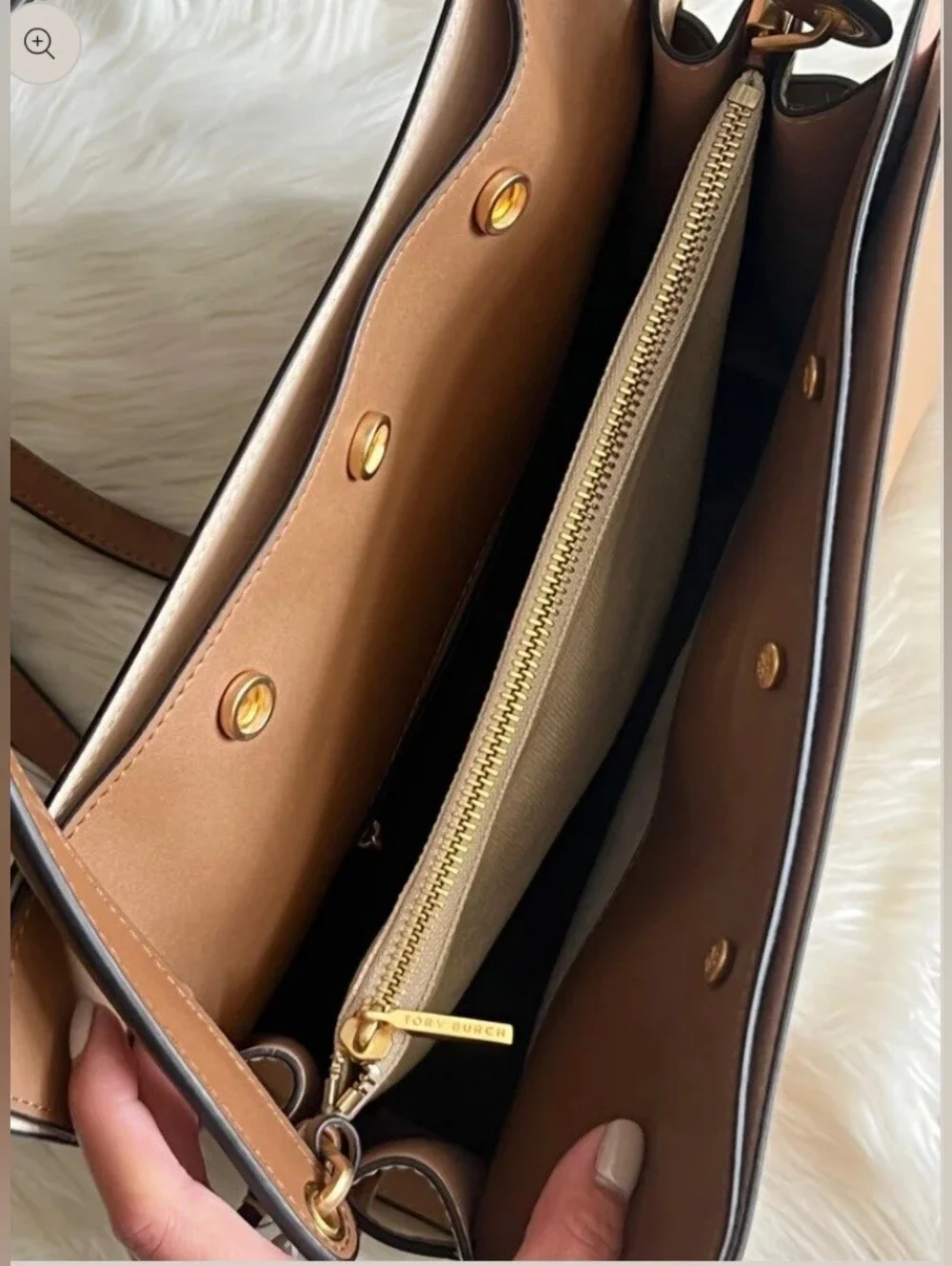 Tory Burch Lee Radziwill Double Bag in Tiramisu